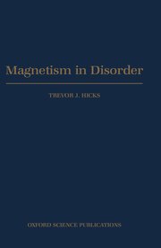 Cover for 

Magnetism in Disorder






