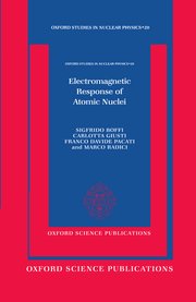 Cover for 

Electromagnetic Response of Atomic Nuclei







