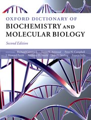 Cover for 

Oxford Dictionary of Biochemistry and Molecular Biology






