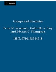 Cover for 

Groups and Geometry






