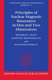Cover for 

Principles of Nuclear Magnetic Resonance in One and Two Dimensions






