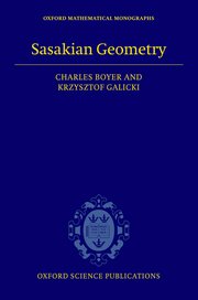 Cover for 

Sasakian Geometry






