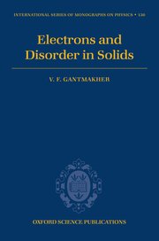Cover for 

Electrons and Disorder in Solids






