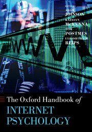 Cover for 

Oxford Handbook of Internet Psychology






