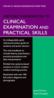 Cover for 
Oxford Handbook of Clinical Examination and Practical Skills
