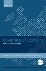Cover for 

Governance of Addictions: European Public Policies






