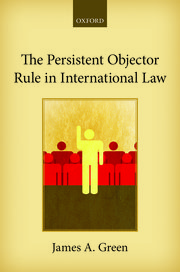 Cover for 

The Persistent Objector Rule in International Law






