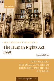 Cover for 

Blackstones Guide to the Human Rights Act 1998






