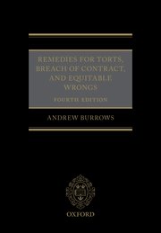 Cover for 

Remedies for Torts, Breach of Contract, and Equitable Wrongs






