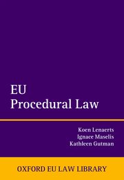 Cover for 

EU Procedural Law






