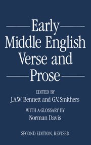 Cover for 

Early Middle English Verse and Prose







