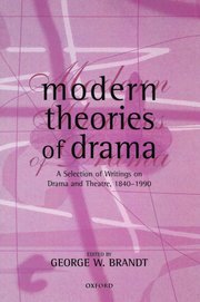 Cover for 

Modern Theories of Drama






