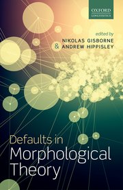 Cover for 

Defaults in Morphological Theory






