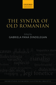 Cover for 

The Syntax of Old Romanian






