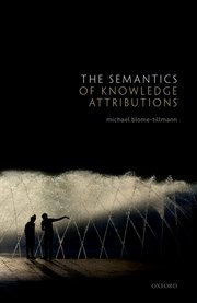 Cover for 

The Semantics of Knowledge Attributions






