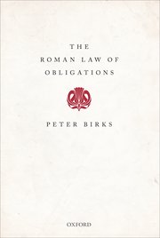 Cover for 

The Roman Law of Obligations






