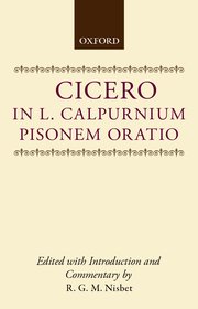 Cover for 

In L. Calpurnium Pisonem Oratio






