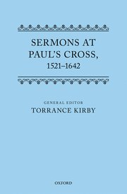 Cover for 

Sermons at Pauls Cross, 1521-1642






