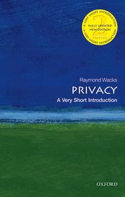 Cover for 

Privacy: A Very Short Introduction






