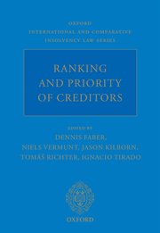 Cover for 

Ranking and Priority of Creditors






