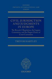 Cover for 

Civil Jurisdiction and Judgments in Europe






