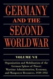 Cover for 

Germany and the Second World War






