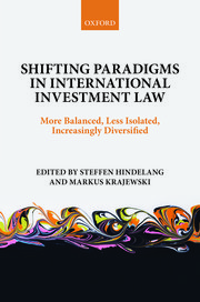 Cover for 

Shifting Paradigms in International Investment Law






