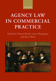 Cover for 

Agency Law in Commercial Practice






