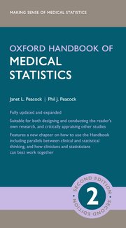 Cover for 

Oxford Handbook of Medical Statistics






