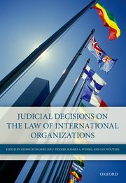 Cover for 

Judicial Decisions on the Law of International Organizations






