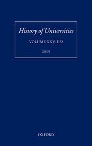 Cover for 

History of Universities







