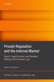 Cover for 

Private Regulation and the Internal Market






