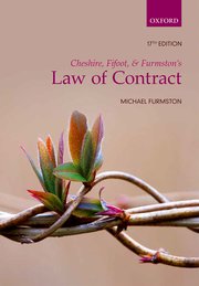 Cover for 

Cheshire, Fifoot, and Furmstons Law of Contract






