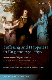 Cover for 

Suffering and Happiness in England 1550-1850: Narratives and Representations






