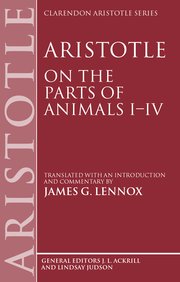 Cover for 

Aristotle: On the Parts of Animals I-IV






