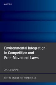 Cover for 

Environmental Integration in Competition and Free-Movement Laws







