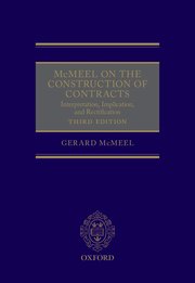 Cover for 

McMeel on The Construction of Contracts






