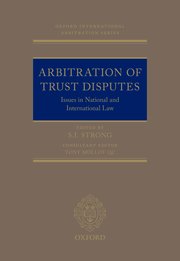 Cover for 

Arbitration of Trust Disputes






