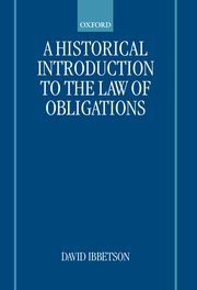 Cover for 

A Historical Introduction to the Law of Obligations






