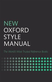 Cover for 

New Oxford Style Manual






