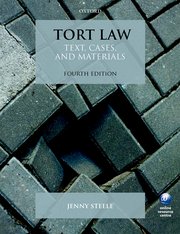 Cover for 

Tort Law






