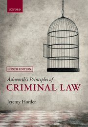 Cover for 

Ashworths Principles of Criminal Law






