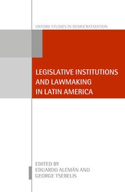 Cover for 

Legislative Institutions and Lawmaking in Latin America






