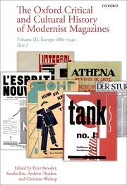Cover for 

The Oxford Critical and Cultural History of Modernist Magazines






