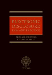 Cover for 

Electronic Disclosure






