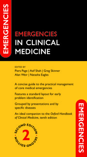 Cover for 

Emergencies in Clinical Medicine






