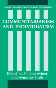 Cover for 

Communitarianism and Individualism






