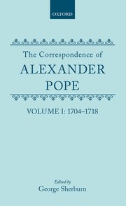 Cover for 

The Correspondence of Alexander Pope






