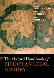 Cover for 

The Oxford Handbook of European Legal History






