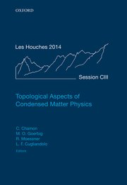 Cover for 

Topological Aspects of Condensed Matter Physics






